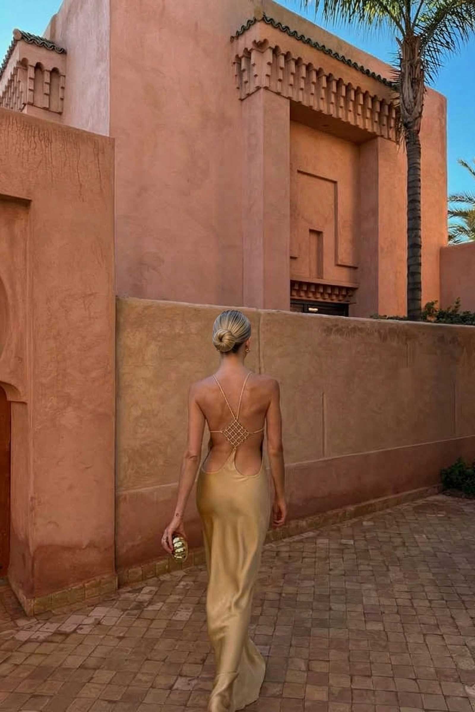 Backless Design Maxi Dress