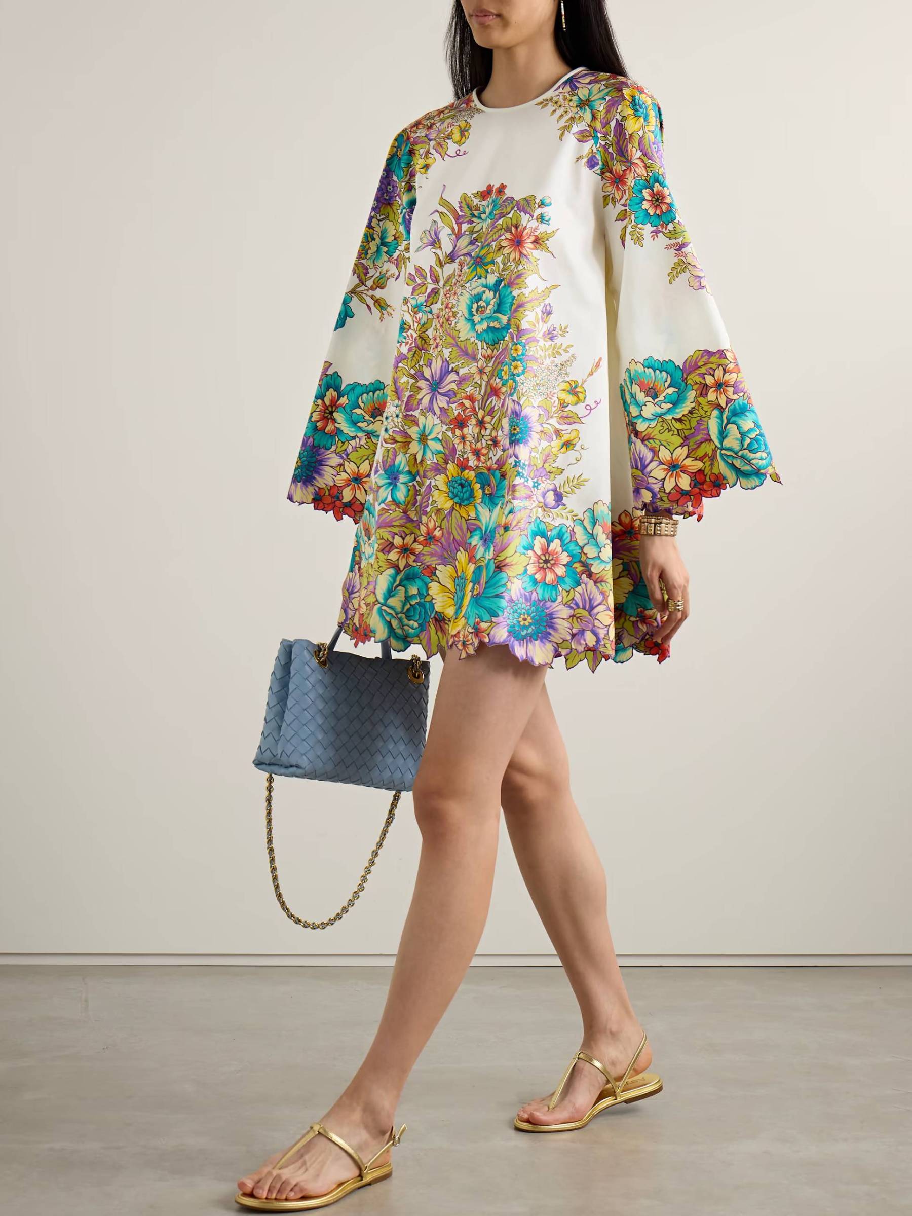 Unique Printed Mini Dress