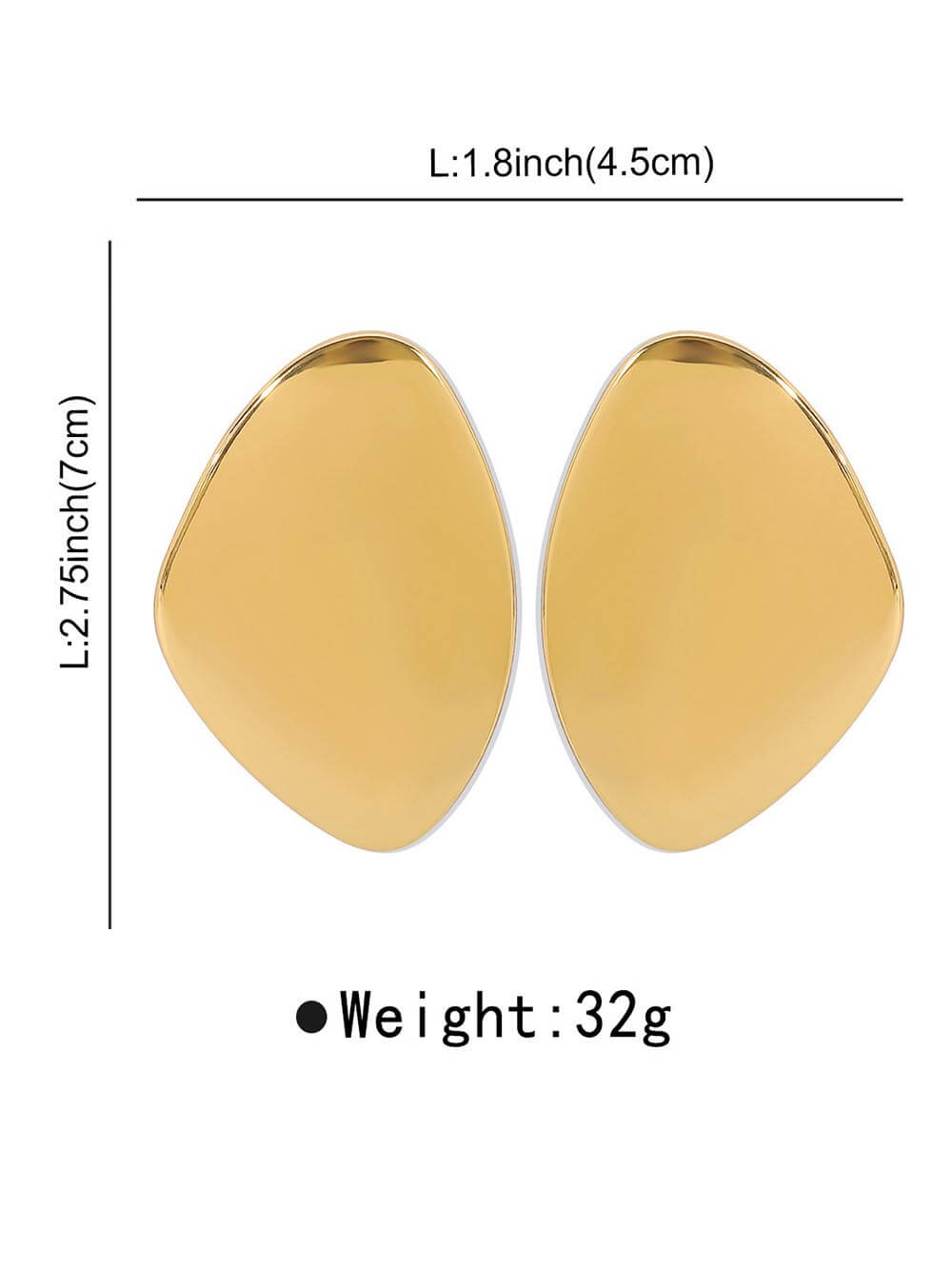 Punk Cold Style Geometric Irregular Earrings