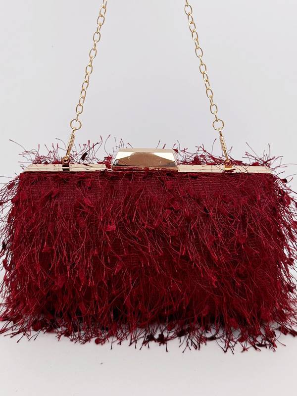 Tassel Clutch Chain Bag