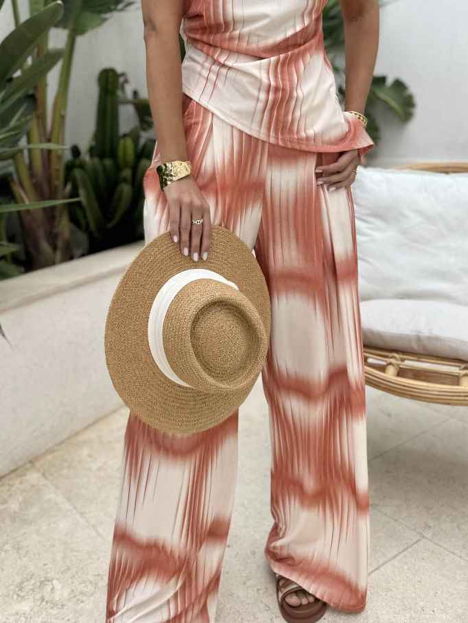 Fashion Casual Geometric Print Pants