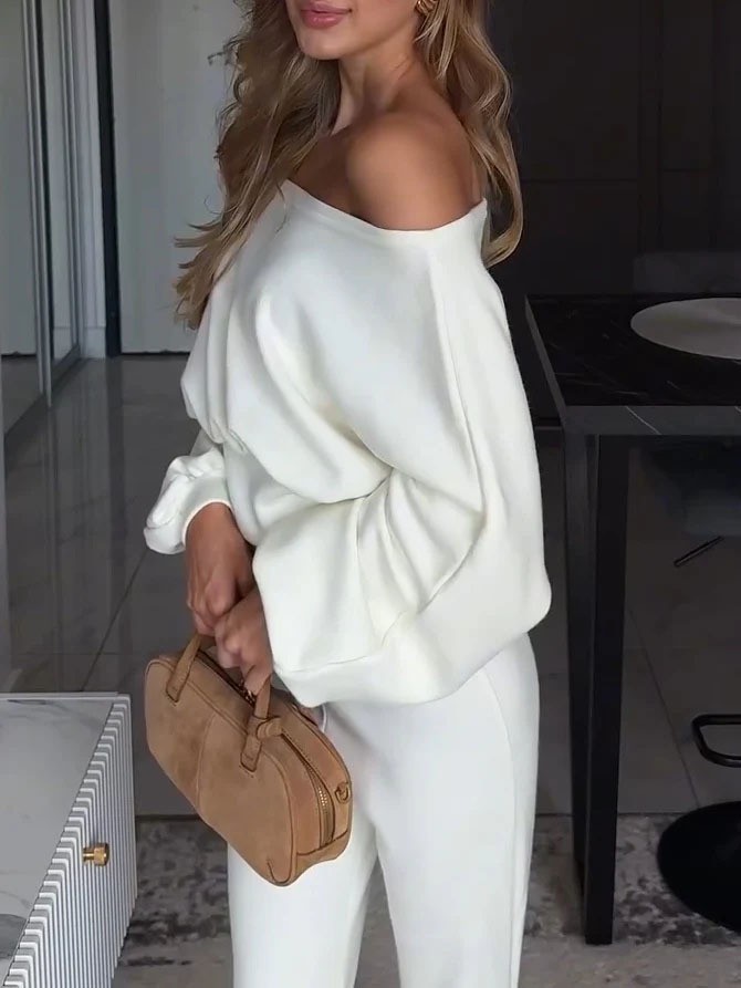 White Off-The-Shoulder Top