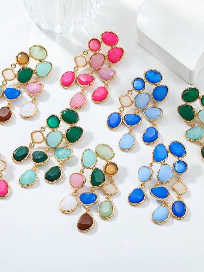 Colored Bohemian Earrings