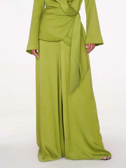 Exquisite Satin Loose Wide-leg Pants