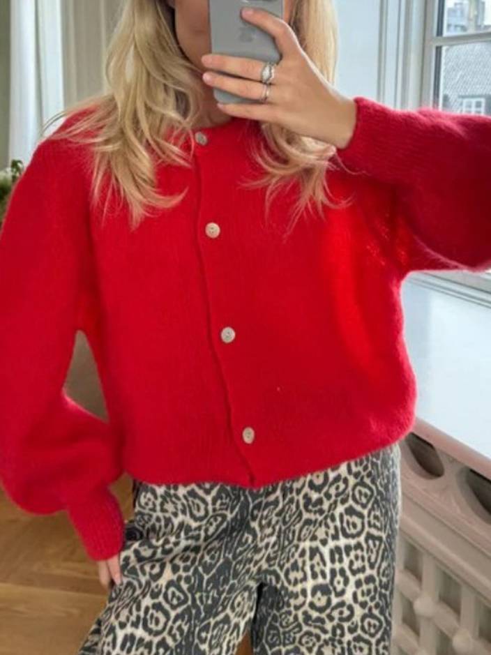 Candy Color Cardigan Knitwear