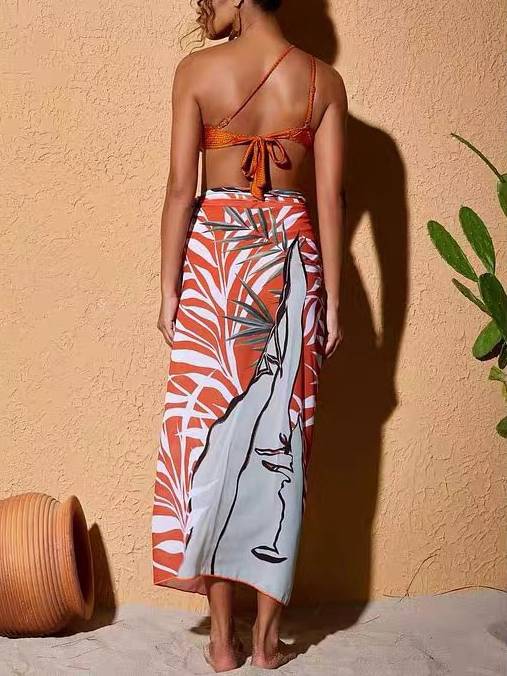 Printed Bikini Skirt