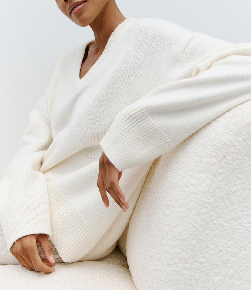 V-Neck Pullover Sweater