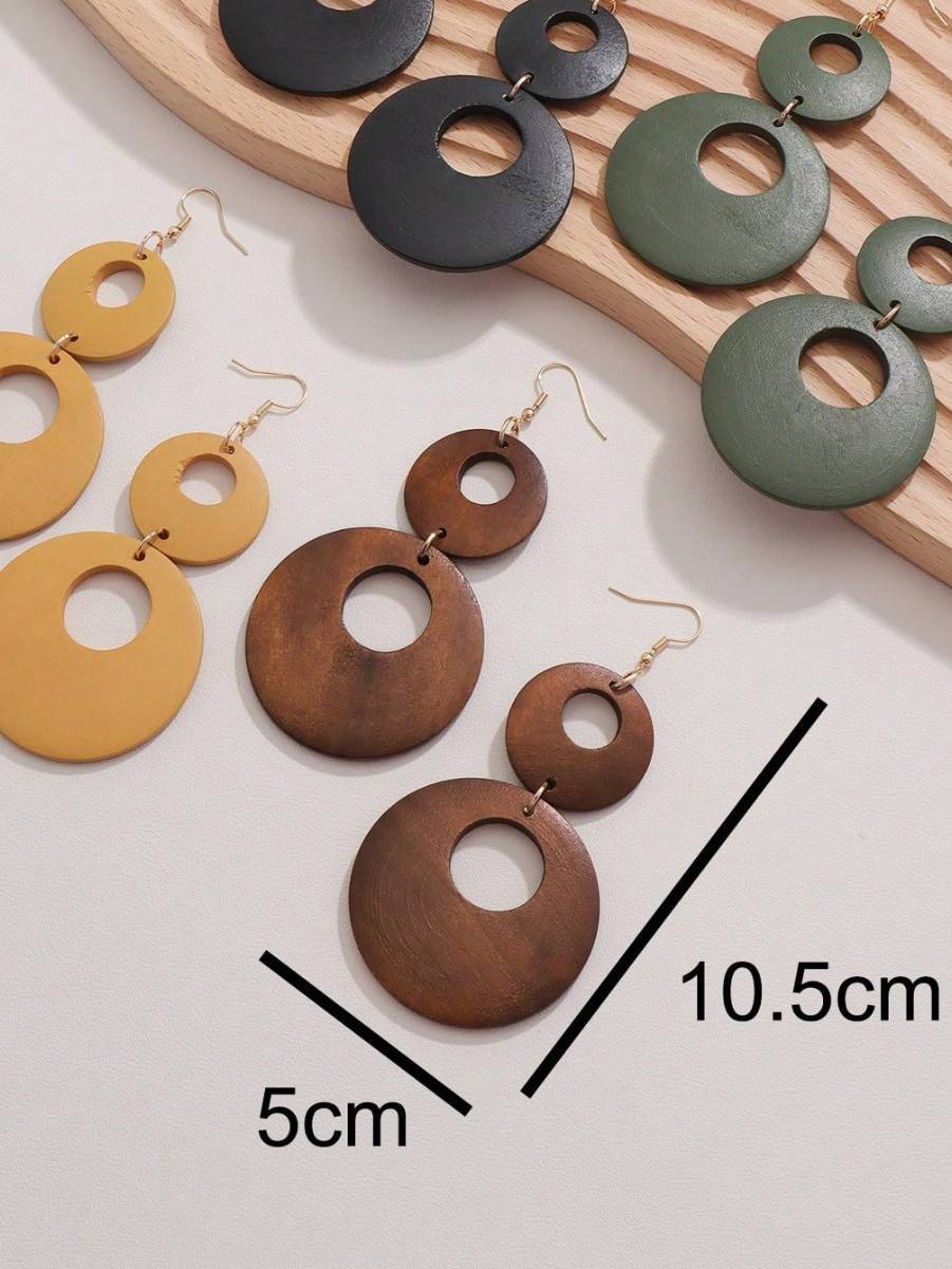 Bohemian Wooden Earrings