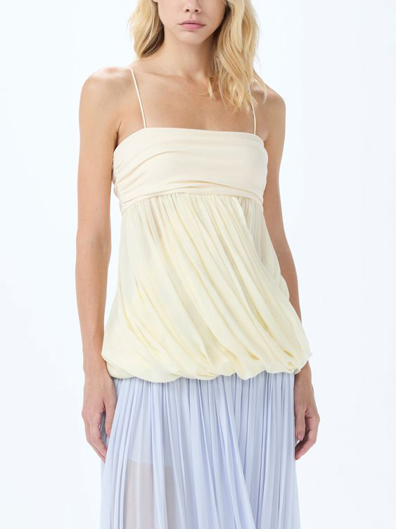 Exquisite Draped Wrap Tank Top