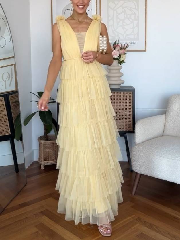 Multi-layer Cake Skirt Tulle Dress