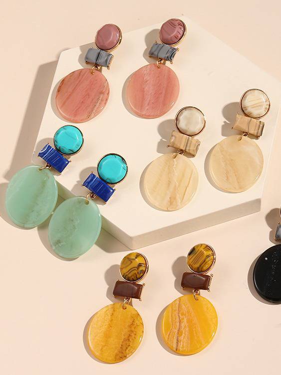 Vacation Style Colorful Earrings