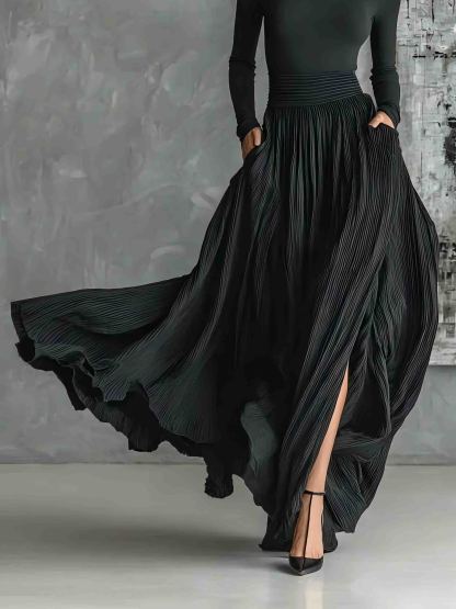 Elegant Turtleneck Long Sleeve Slim Top