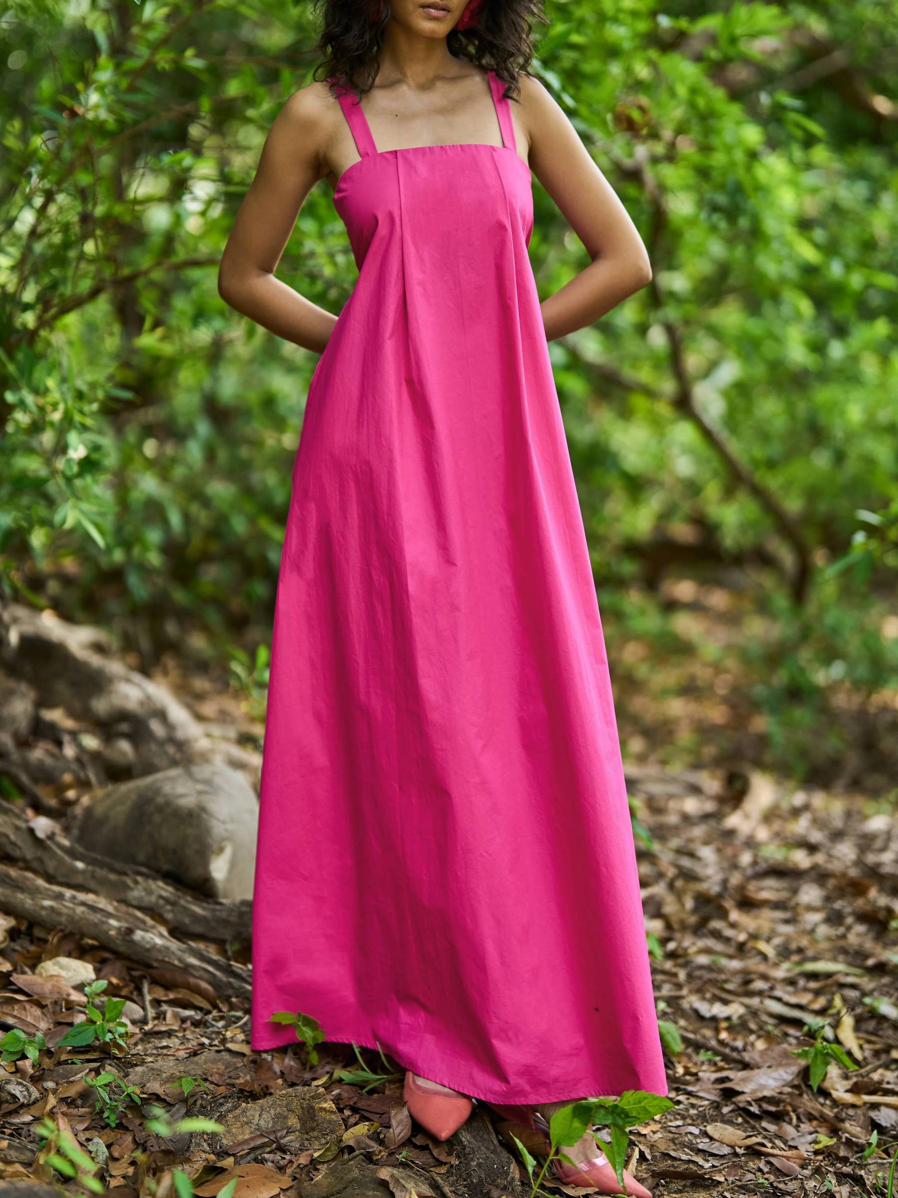 Vacation Style Backless Strap Dress