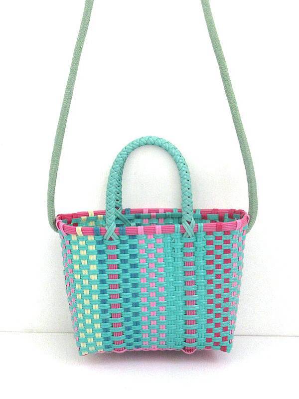 Colorful Hand Woven Beach Bag Picnic Bag