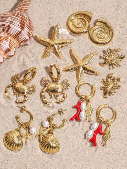 Conch earrings