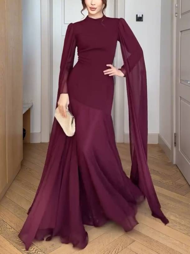 High Waist A- Line Skirt Maxi Dress