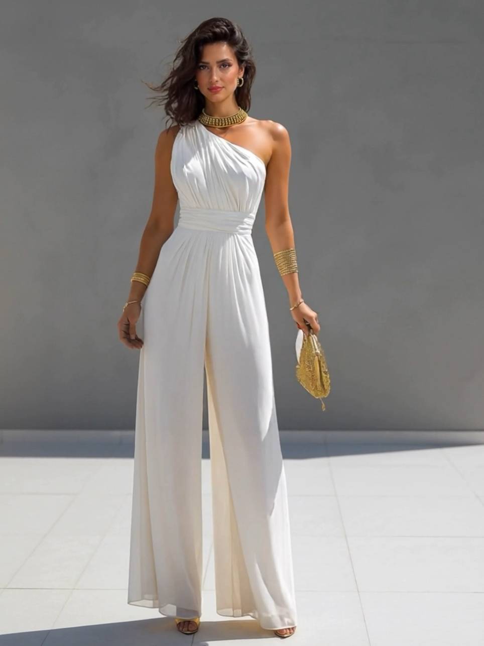 Minimalist Off-Shoulder Jumpsuit