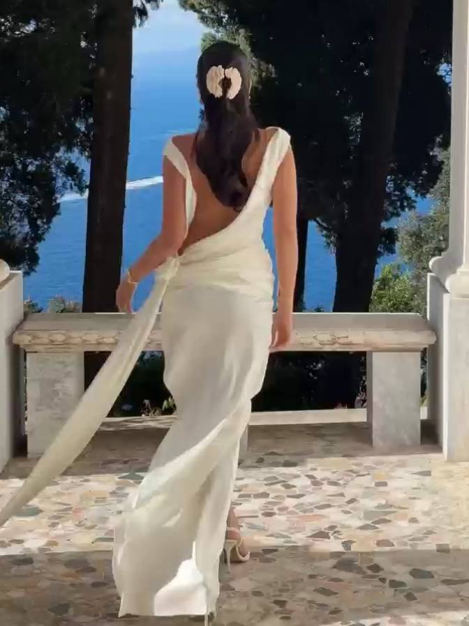 Elegant Backless Side Slit Maxi Dress