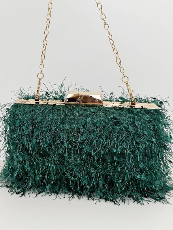 Tassel Clutch Chain Bag