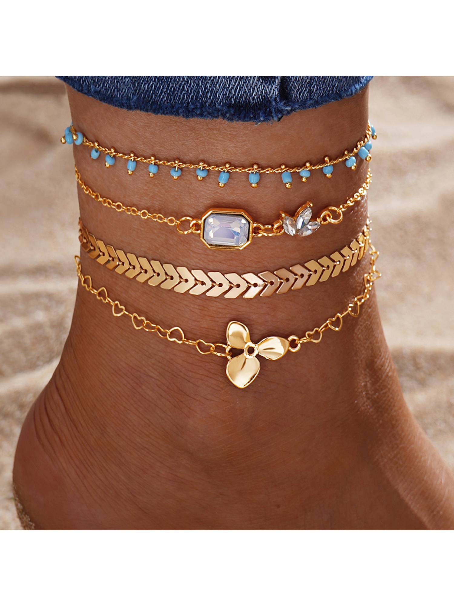 Pineapple Star Elements Anklet