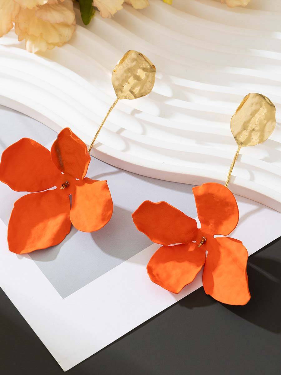 Flower Tassel Earrings