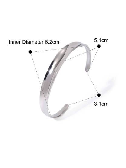 Minimalist Irregular Curve Bracelet