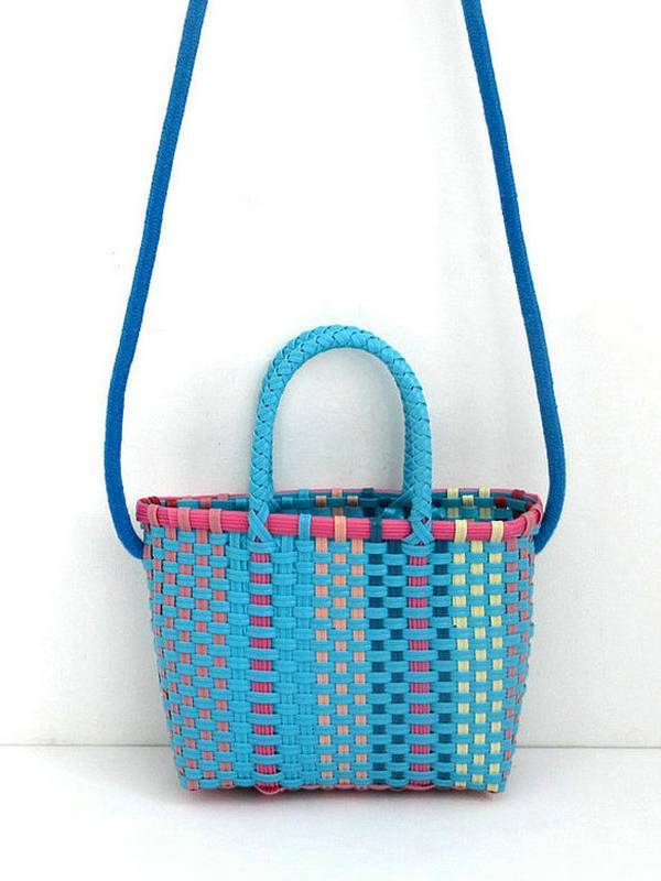 Colorful Hand Woven Beach Bag Picnic Bag