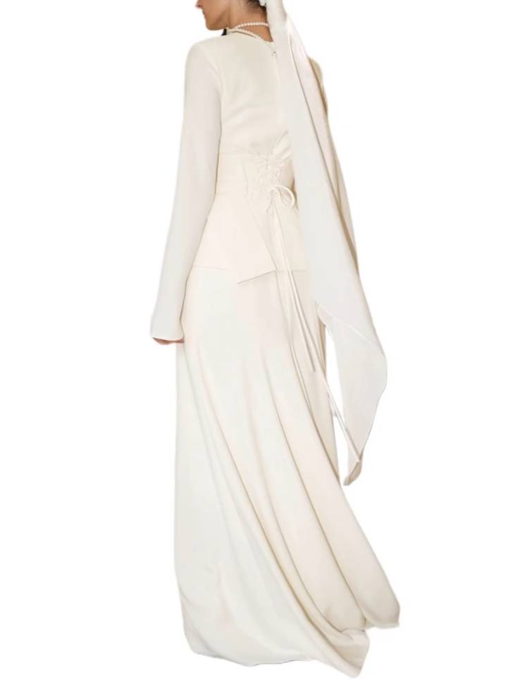 Waist Belt Design Shirt And Skirt Set