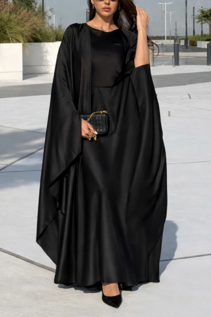 Short Sleeve Maxi Dress Shawl Set