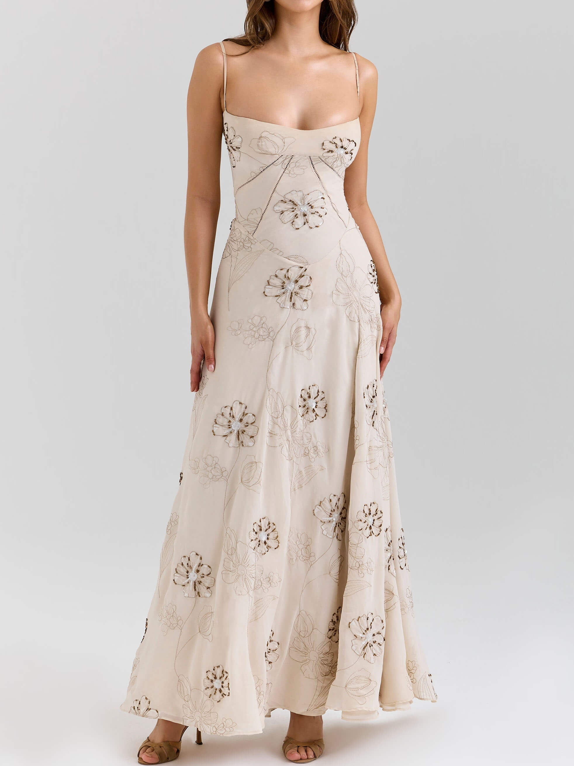 Exquisite Floral Slip Dress