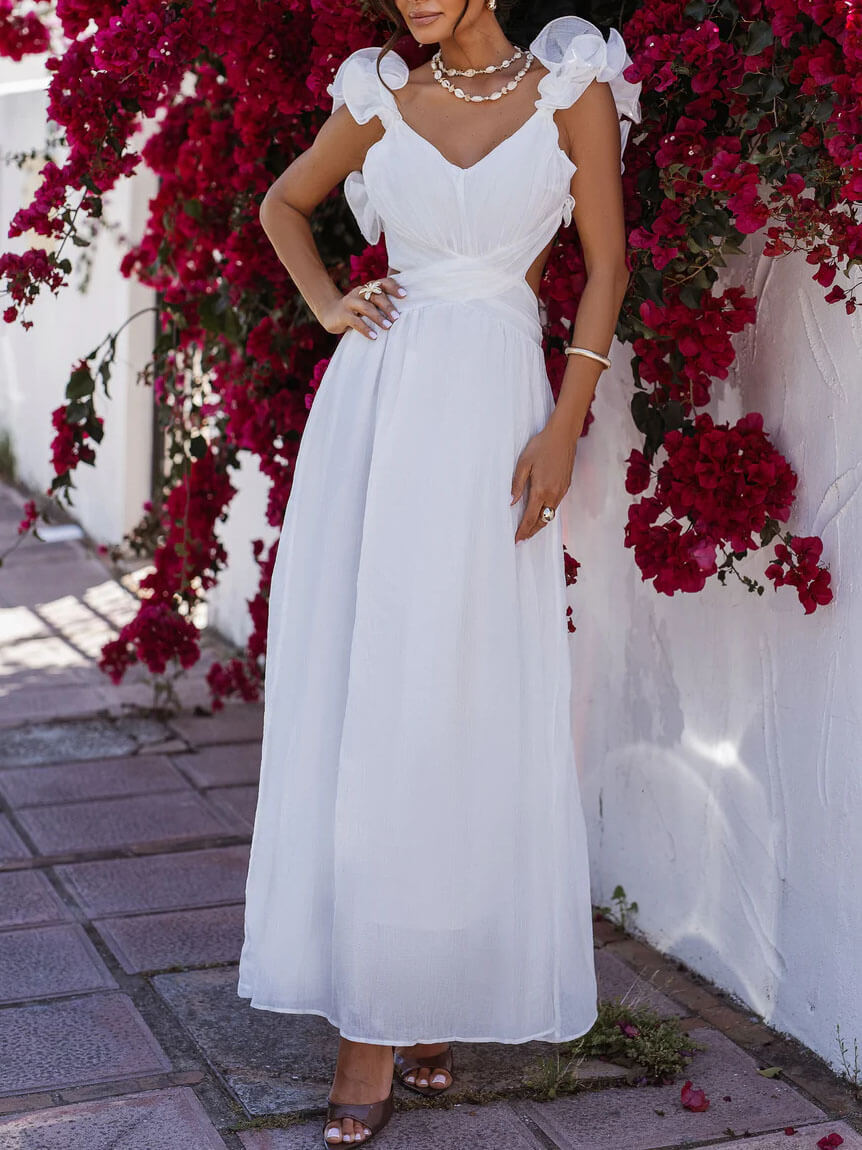 Tie-Able Cross-Cut Dress