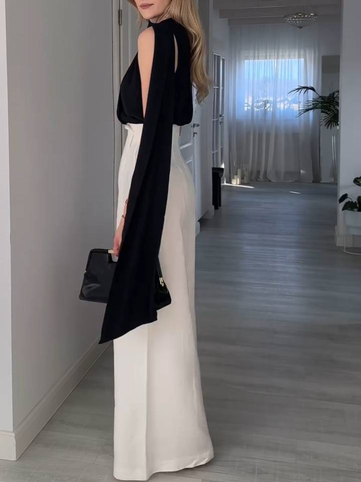 Elegant Ribbon Design Sleeveless Shirt