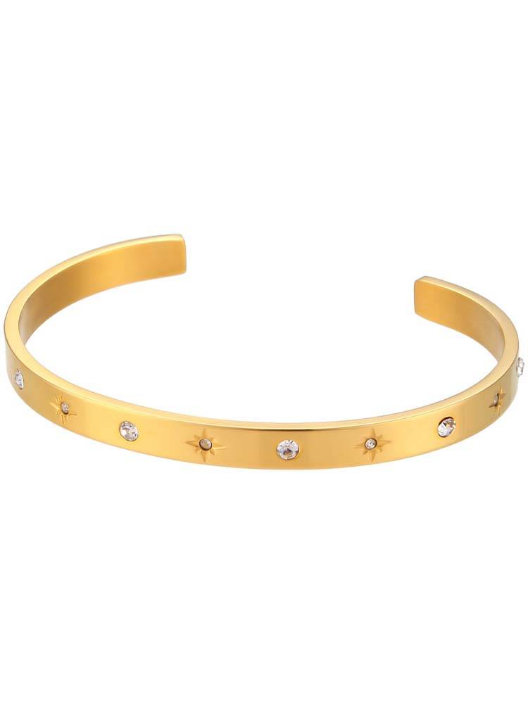 Natural Stone Inlaid Bracelet