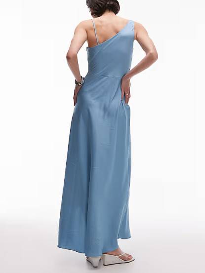 Swing Collar Irregular Hem Dress