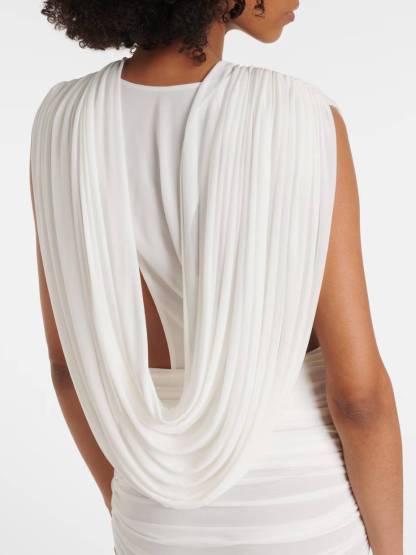 Minimalist Deep V-Neck Maxi Dress