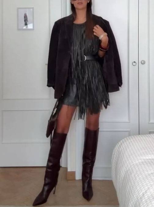 Tassel Design Mini Dress