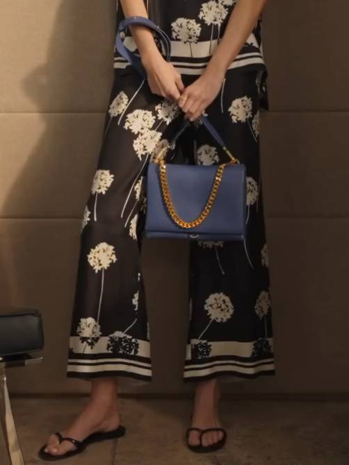 Short-sleeved Shirt And Wide-leg Pants Suit-Pants
