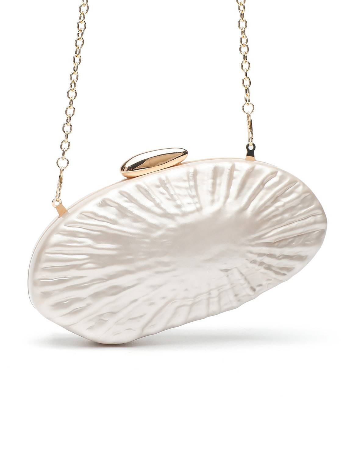 Shell Element Clutch Chain Bag