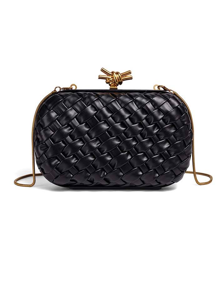 Woven Clutch Chain Bag
