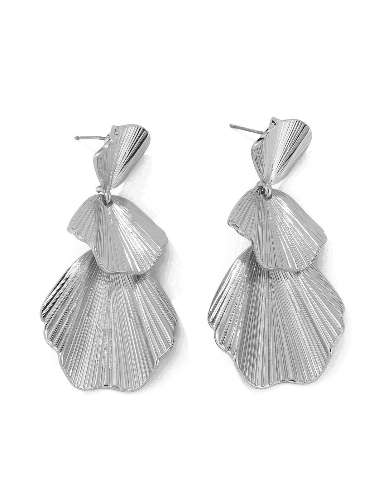 Multi-layer Ginkgo Leaf Earrings