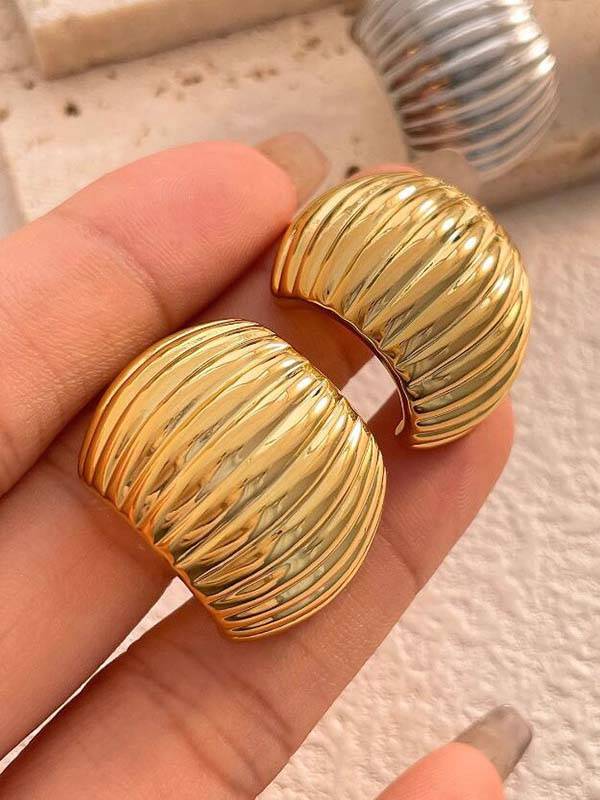 Minimalist Striped Earrings