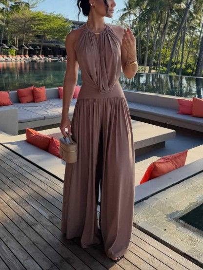 Sexy Sleeveless Bodysuit & Pants Two-piece Set