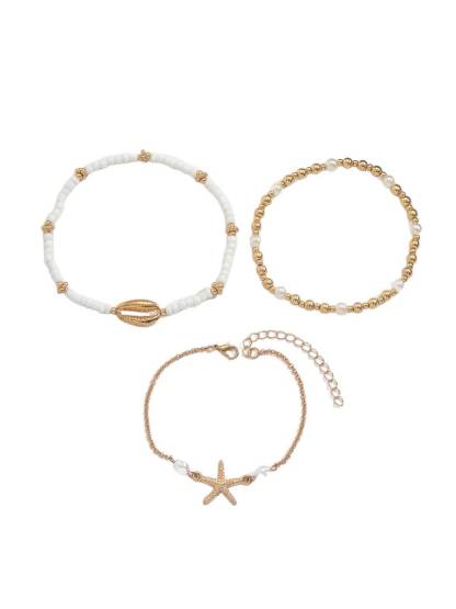 Shell And Starfish Element Anklet
