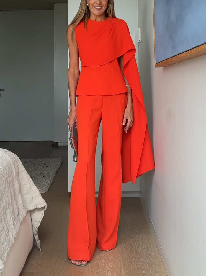 Elegant Casual Flared Pants