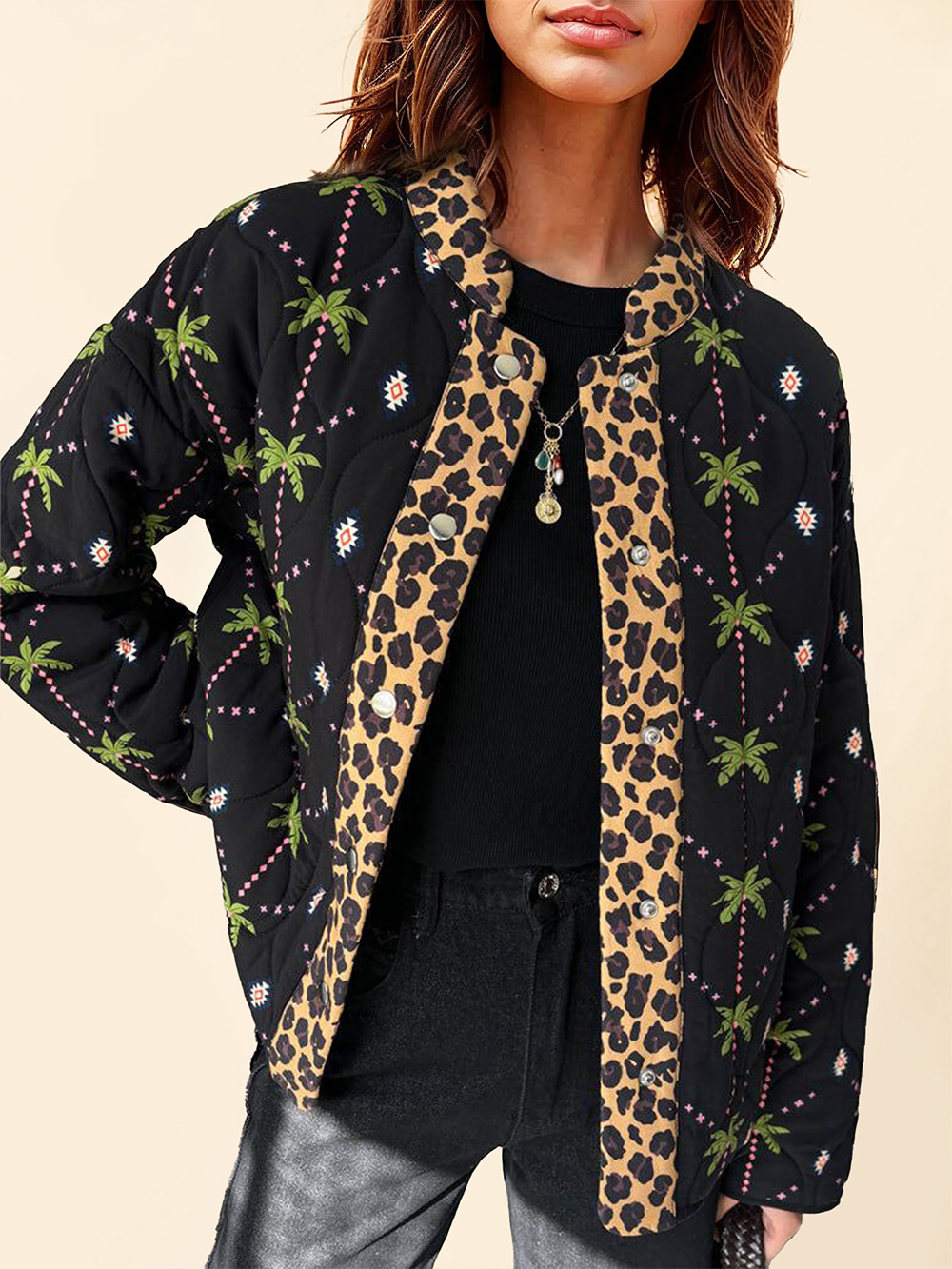 Unikátna obojstranná viacfarebná patchworková oversized kimono bunda
