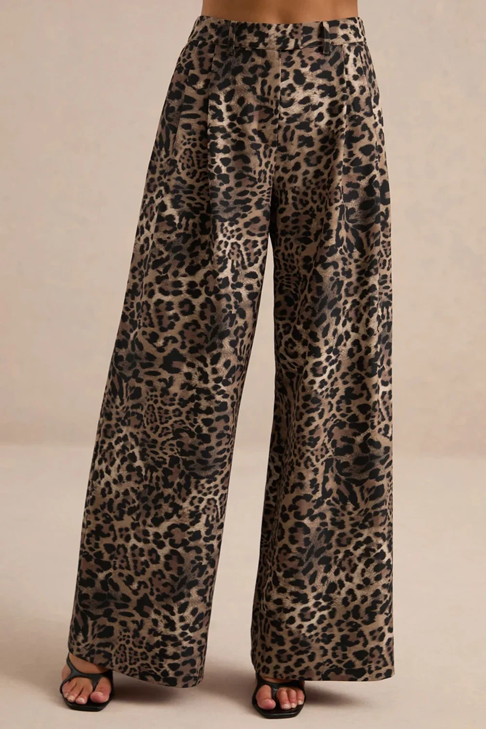 Ombré Leopard Print Blazer and Wide Leg Pants Two Piece Suit Set [erp-image:9d60160c2759cf1ab280e576]