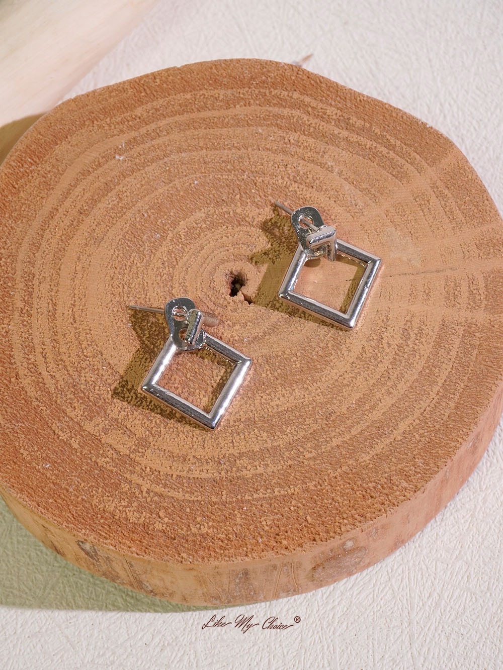 Trendy Cute Nickel Free Square Stud Earrings