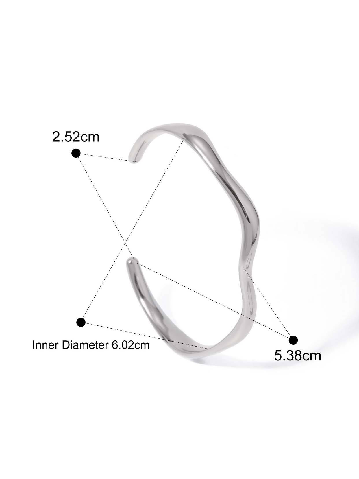 Minimalist Irregular Curve Bracelet