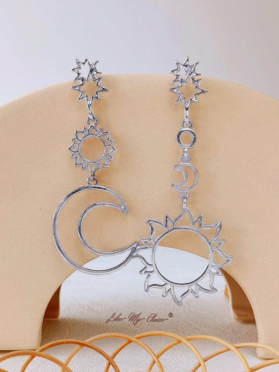 Pendientes de la Diosa del Sol y la Luna