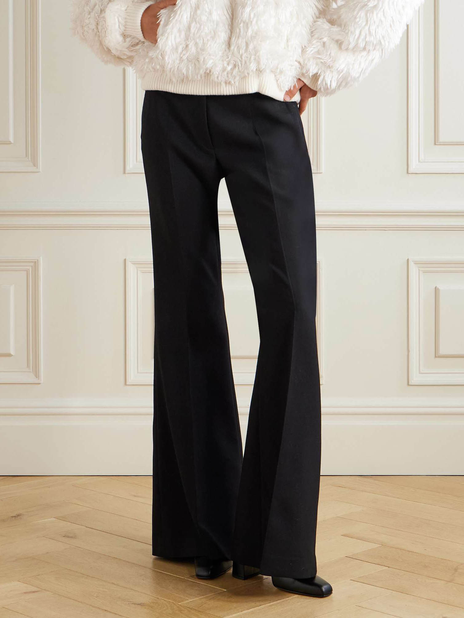 Exquisite High-waisted Flared Pants